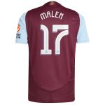 aston villa adidas home authentic shirt 2024-25 with malen 17 cup printing Collection - Official Aston Villa Kits