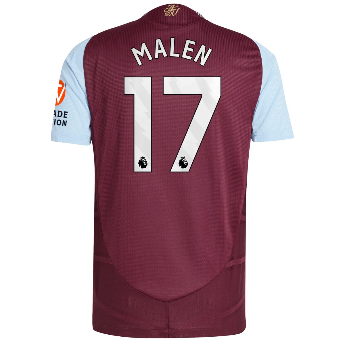 aston villa adidas home authentic shirt 2024-25 with malen 17 printing Collection - Official Aston Villa Kits