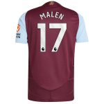 aston villa adidas home authentic shirt 2024-25 with malen 17 printing Collection - Official Aston Villa Kits