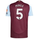 aston villa adidas home authentic shirt 2024-25 with mings 5 printing Collection - Official Aston Villa Kits