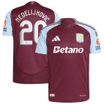 aston villa adidas home authentic shirt 2024-25 with nedeljković 20 cup printing Collection - Official Aston Villa Kits
