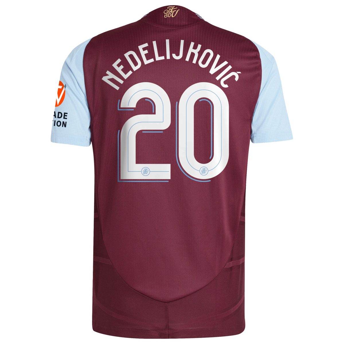 aston villa adidas home authentic shirt 2024-25 with nedeljković 20 cup printing Collection - Official Aston Villa Kits