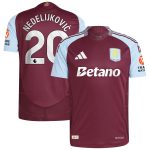 aston villa adidas home authentic shirt 2024-25 with nedeljković 20 printing Collection - Official Aston Villa Kits