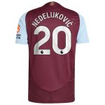 aston villa adidas home authentic shirt 2024-25 with nedeljković 20 printing Collection - Official Aston Villa Kits