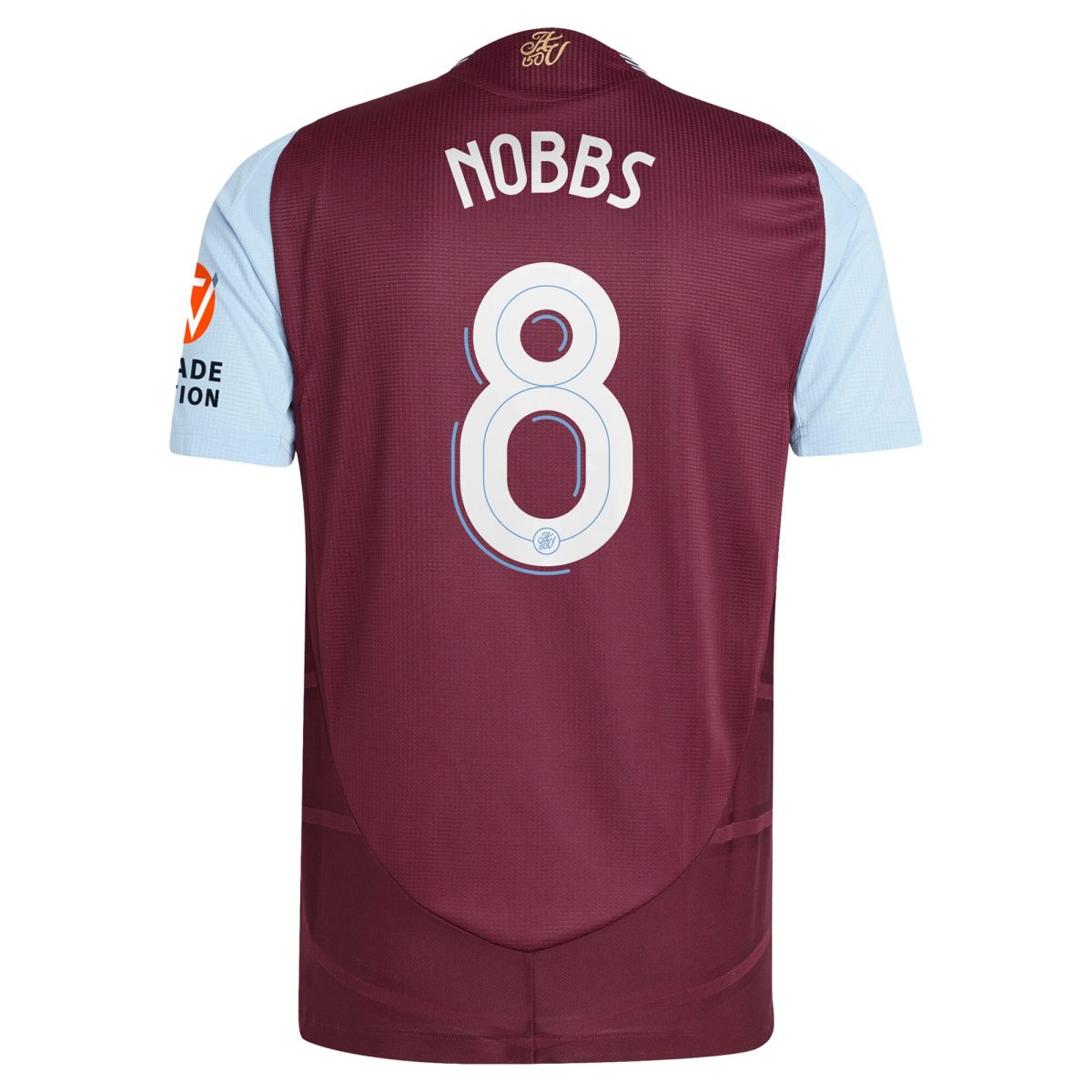 aston villa adidas home authentic shirt 2024-25 with nobbs 8 cup printing Collection - Official Aston Villa Kits