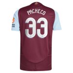 aston villa adidas home authentic shirt 2024-25 with pacheco 33 cup printing Collection - Official Aston Villa Kits