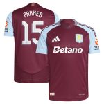 aston villa adidas home authentic shirt 2024-25 with parker 15 cup printing Collection - Official Aston Villa Kits