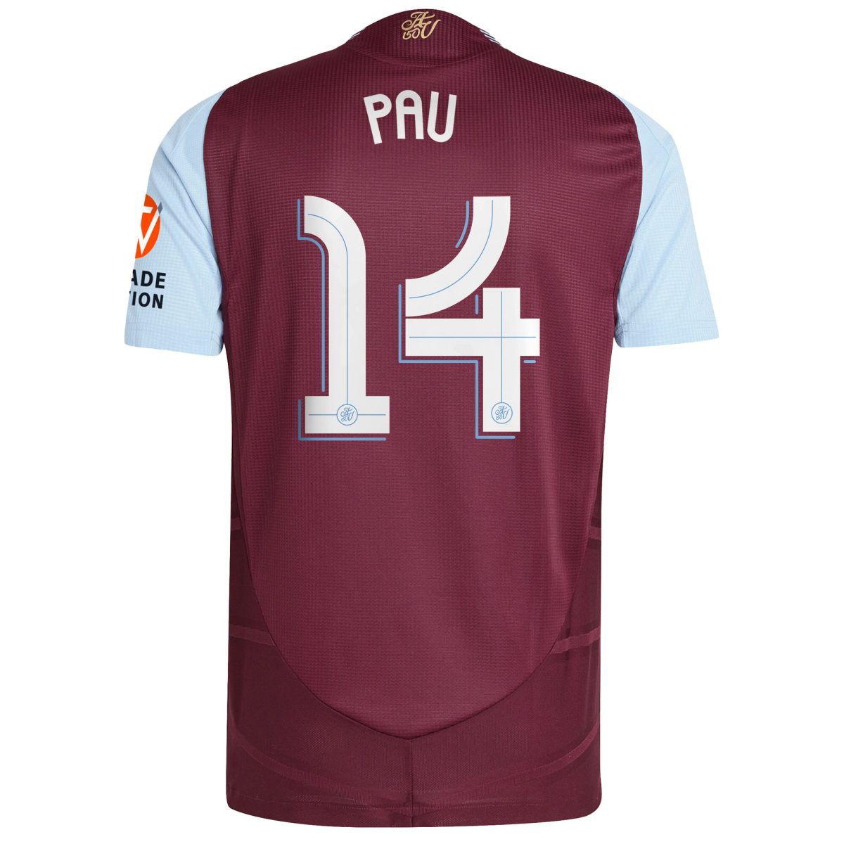 aston villa adidas home authentic shirt 2024-25 with pau 14 cup printing Collection - Official Aston Villa Kits