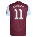 aston villa adidas home authentic shirt 2024-25 with robinson 11 cup printing Collection - Official Aston Villa Kits
