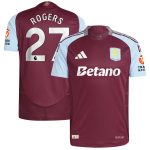 aston villa adidas home authentic shirt 2024-25 with rogers 27 printing Collection - Official Aston Villa Kits