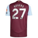 aston villa adidas home authentic shirt 2024-25 with rogers 27 printing Collection - Official Aston Villa Kits
