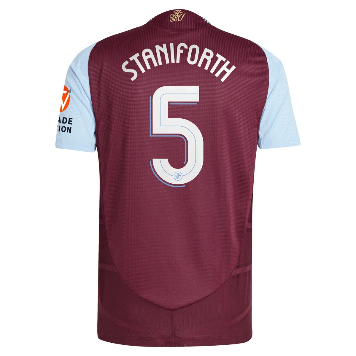 aston villa adidas home authentic shirt 2024-25 with staniforth 5 cup printing Collection - Official Aston Villa Kits