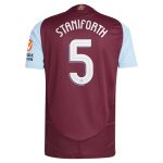 aston villa adidas home authentic shirt 2024-25 with staniforth 5 cup printing Collection - Official Aston Villa Kits