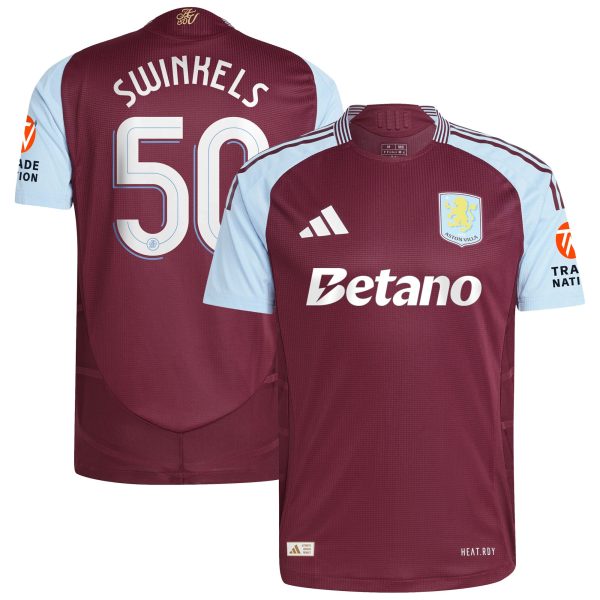 aston villa adidas home authentic shirt 2024-25 with swinkels 50 cup printing Collection - Official Aston Villa Kits