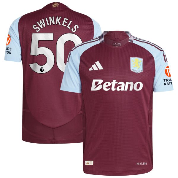 aston villa adidas home authentic shirt 2024-25 with swinkels 50 printing Collection - Official Aston Villa Kits