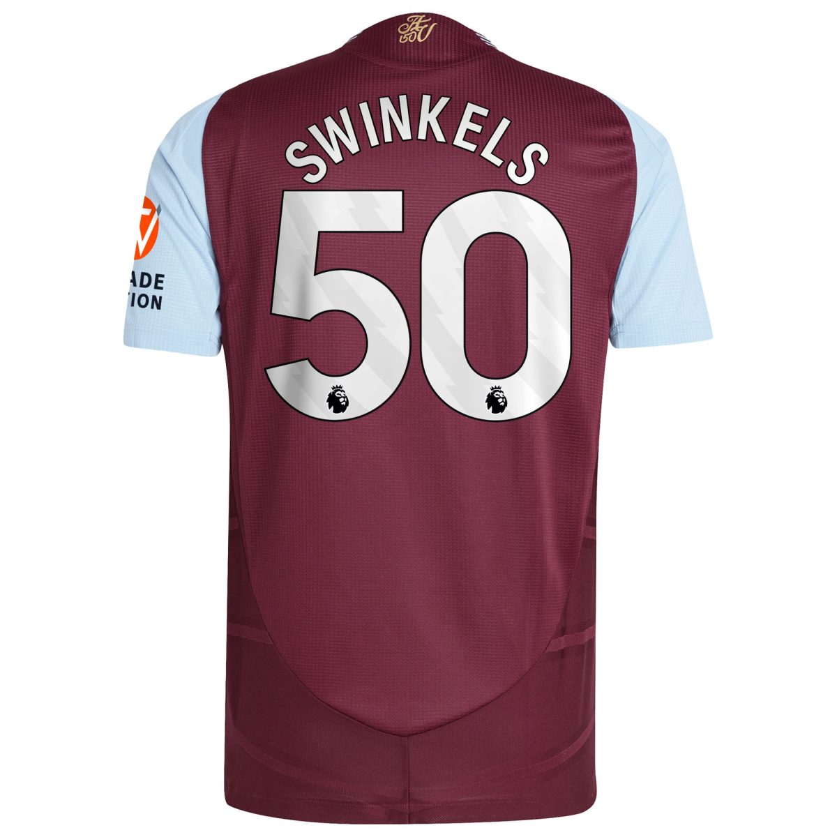 aston villa adidas home authentic shirt 2024-25 with swinkels 50 printing Collection - Official Aston Villa Kits