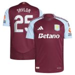 aston villa adidas home authentic shirt 2024-25 with taylor 25 cup printing Collection - Official Aston Villa Kits