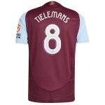 aston villa adidas home authentic shirt 2024-25 with tielemans 8 cup printing Collection - Official Aston Villa Kits