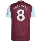 aston villa adidas home authentic shirt 2024-25 with tielemans 8 printing Collection - Official Aston Villa Kits