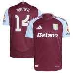 aston villa adidas home authentic shirt 2024-25 with turner 14 cup printing Collection - Official Aston Villa Kits