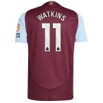 aston villa adidas home authentic shirt 2024-25 with watkins 11 printing Collection - Official Aston Villa Kits
