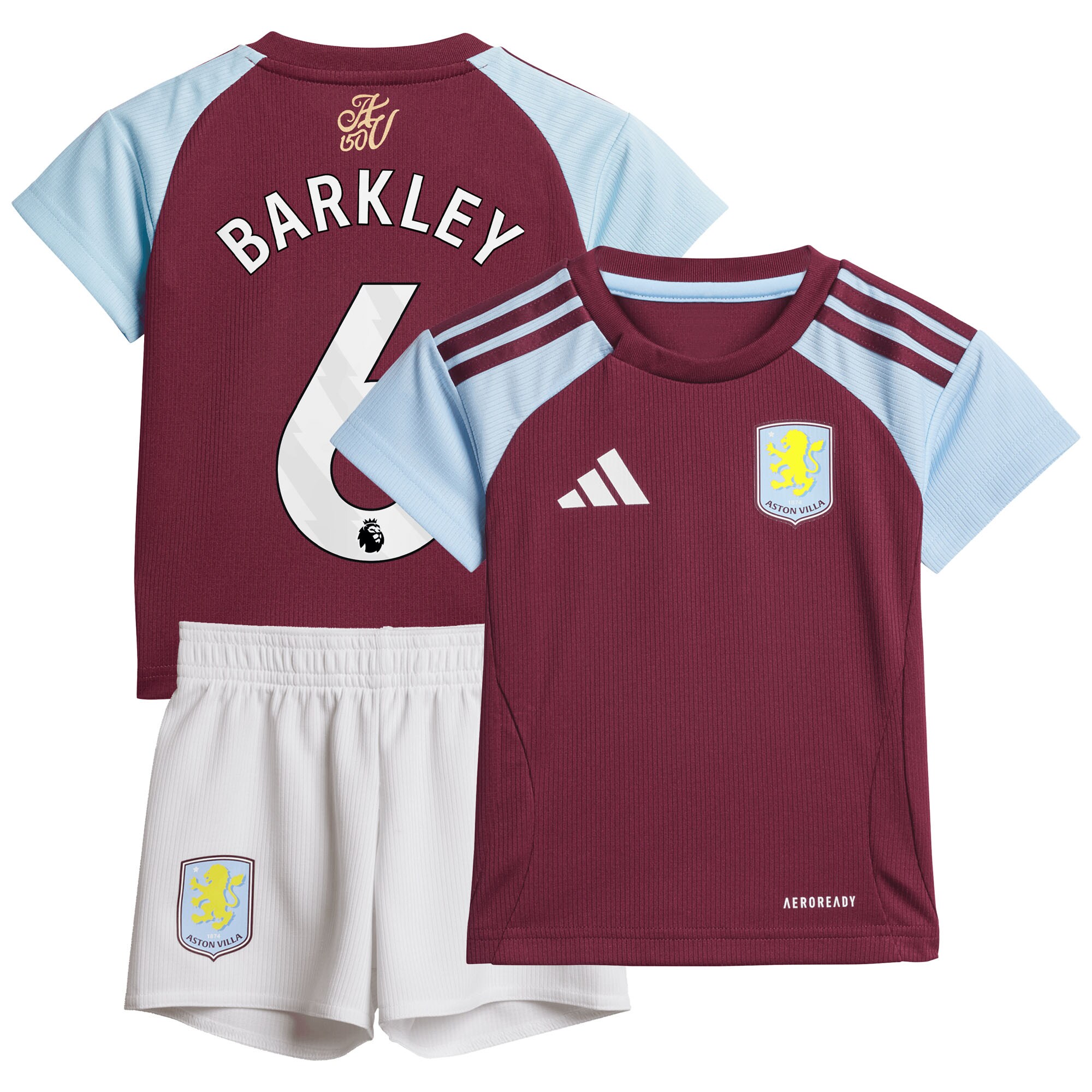 aston villa adidas home baby kit 2024-25 with barkley 6 printing Collection - Official Aston Villa Kits