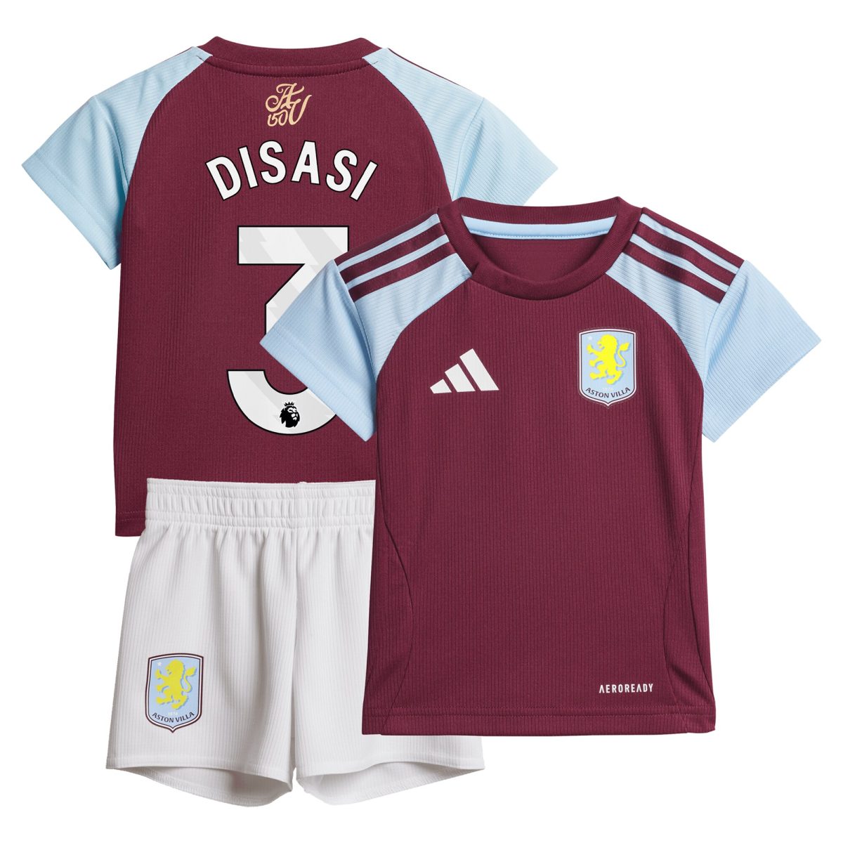 aston villa adidas home baby kit 2024-25 with disasi 3 printing Collection - Official Aston Villa Kits