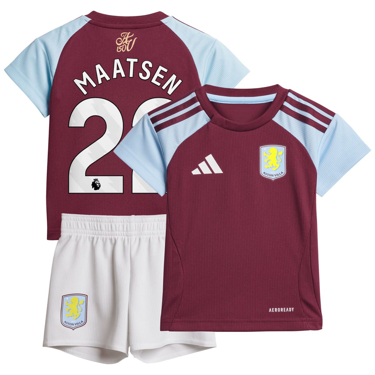aston villa adidas home baby kit 2024-25 with maatsen 22 printing Collection - Official Aston Villa Kits