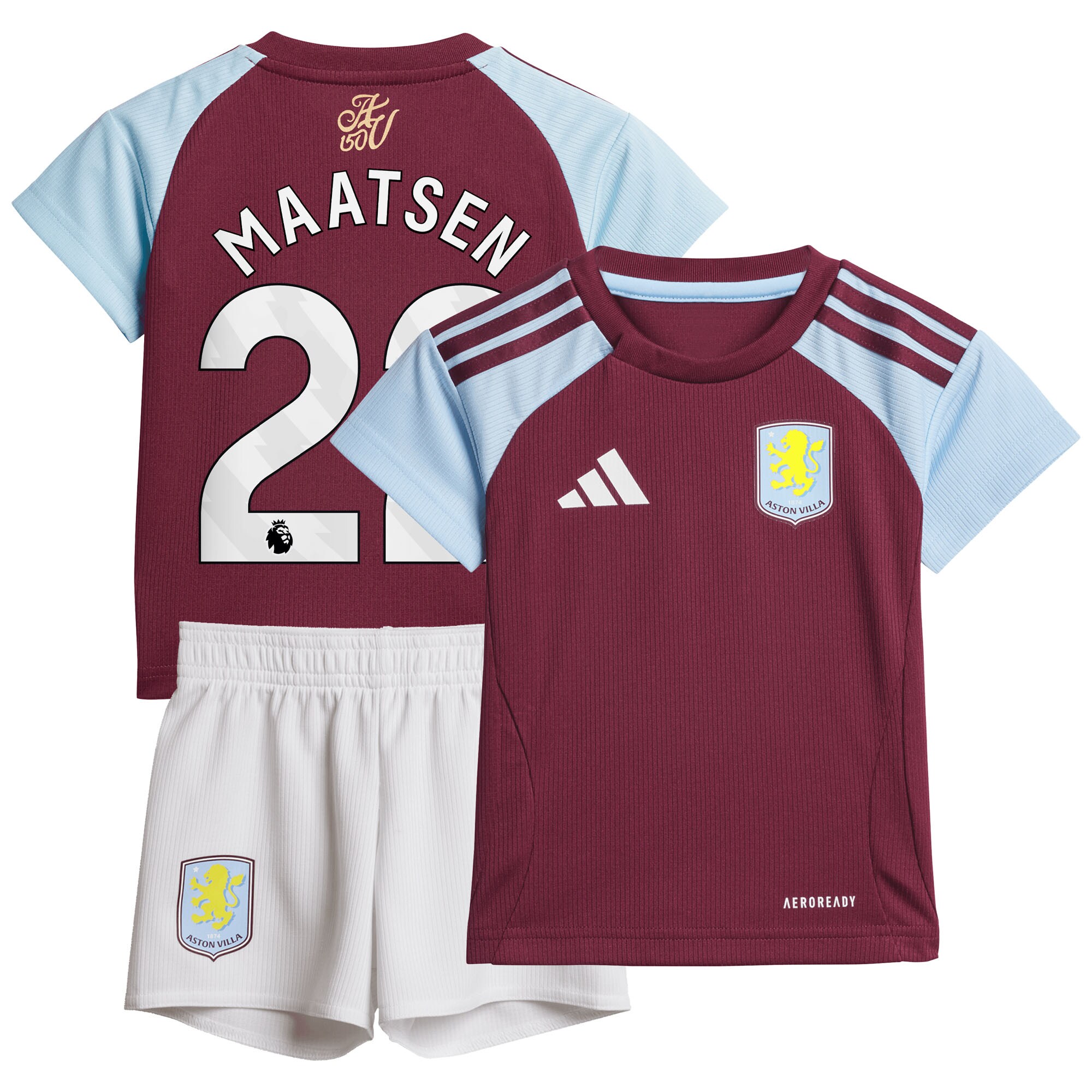 aston villa adidas home baby kit 2024-25 with maatsen 22 printing Collection - Official Aston Villa Kits