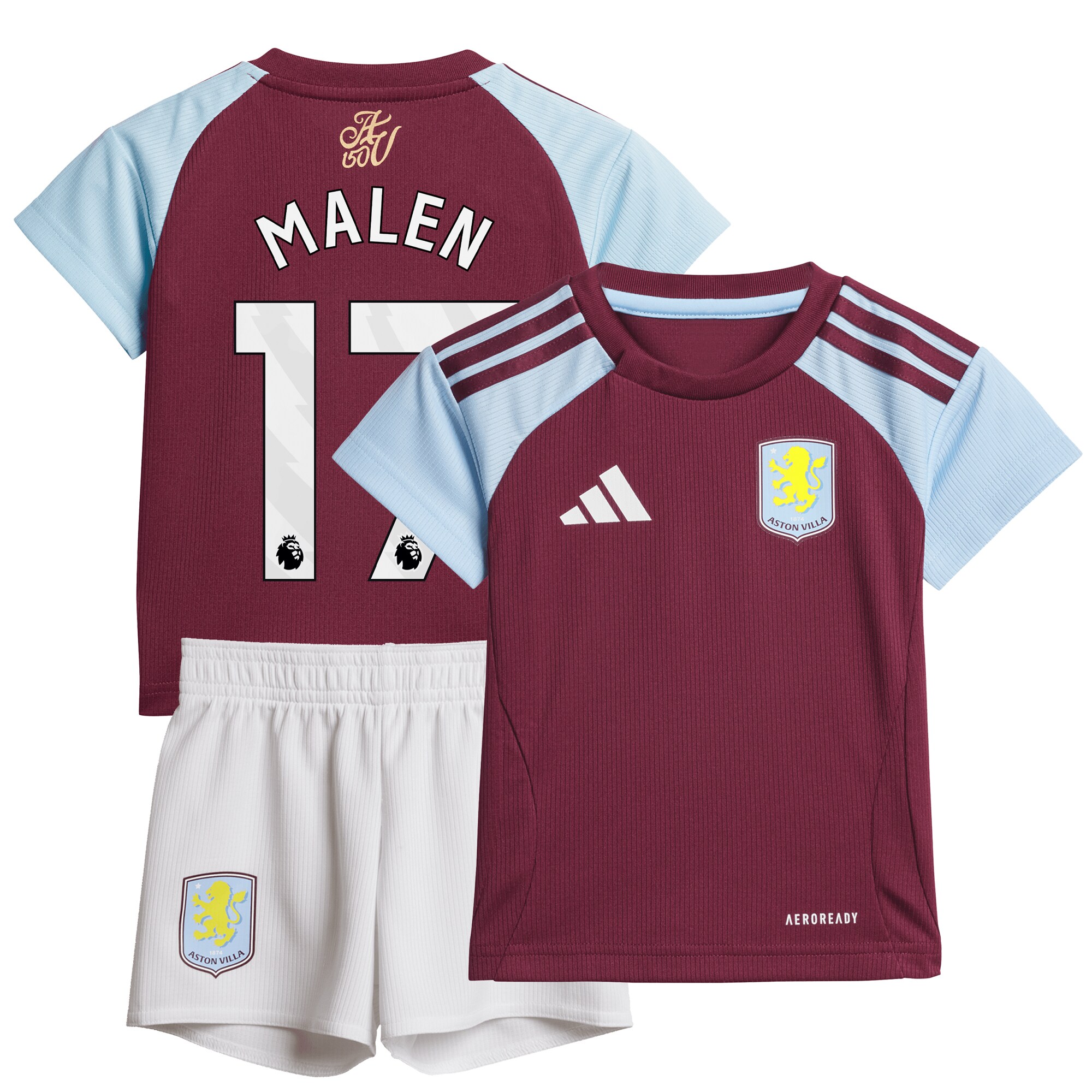 aston villa adidas home baby kit 2024-25 with malen 17 printing Collection - Official Aston Villa Kits