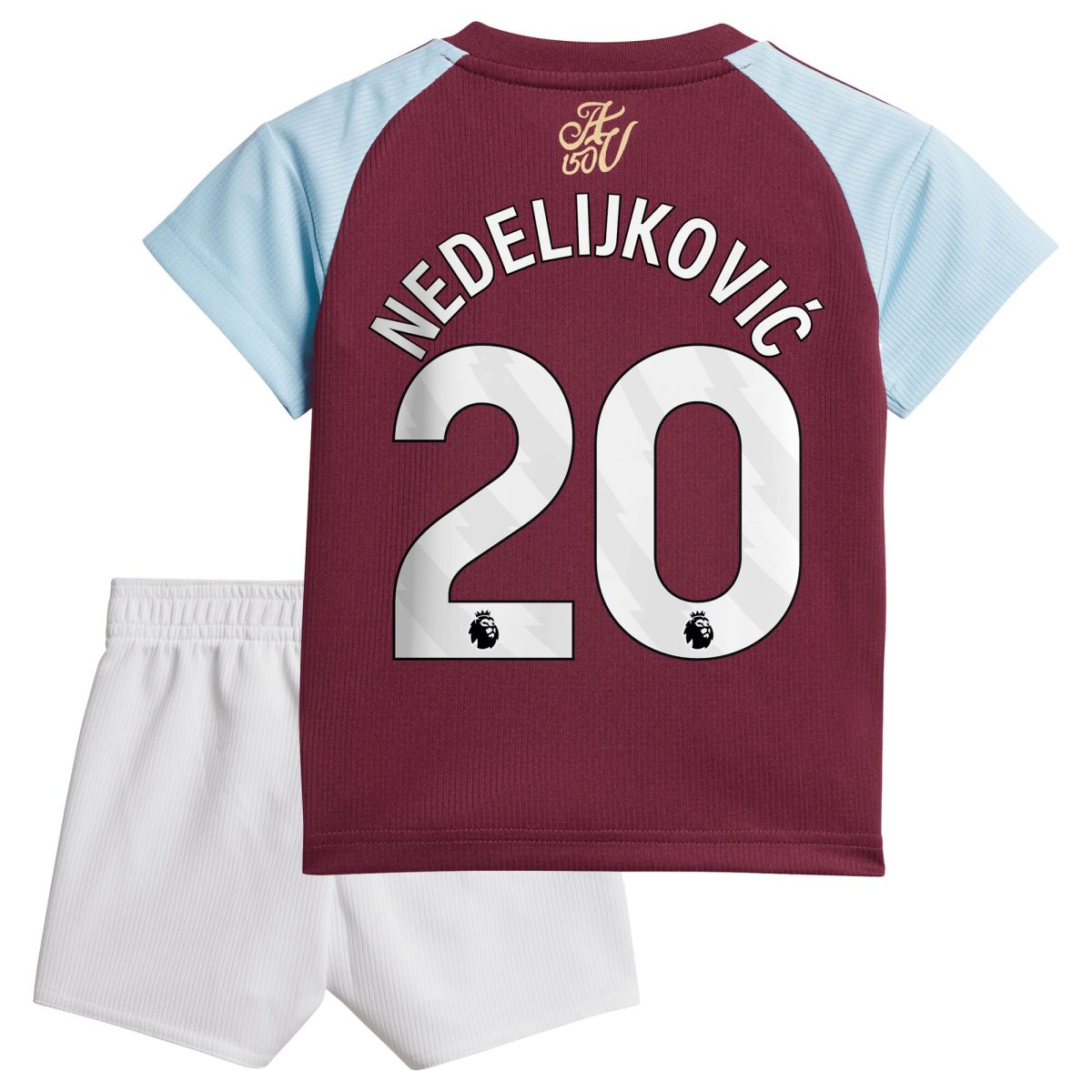 aston villa adidas home baby kit 2024-25 with nedeljković 20 printing Collection - Official Aston Villa Kits