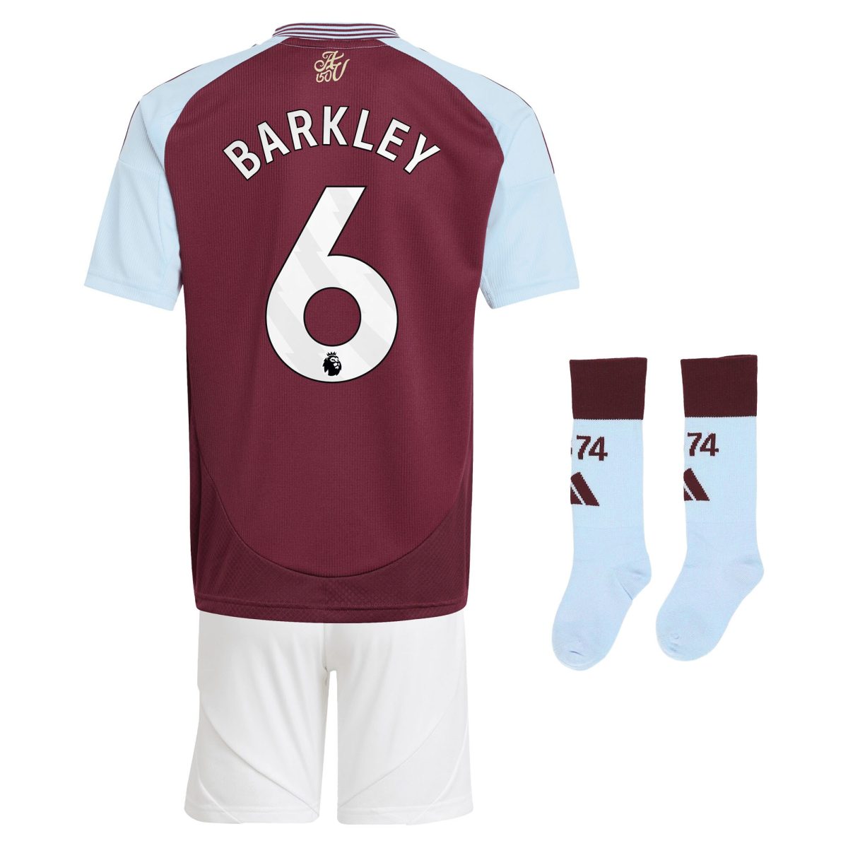 aston villa adidas home mini kit 2024-25 with barkley 6 printing Collection - Official Aston Villa Kits