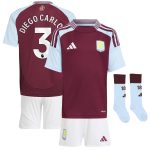 aston villa adidas home mini kit 2024-25 with diego carlos 3 printing Collection - Official Aston Villa Kits