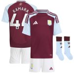 aston villa adidas home mini kit 2024-25 with kamara 44 printing Collection - Official Aston Villa Kits