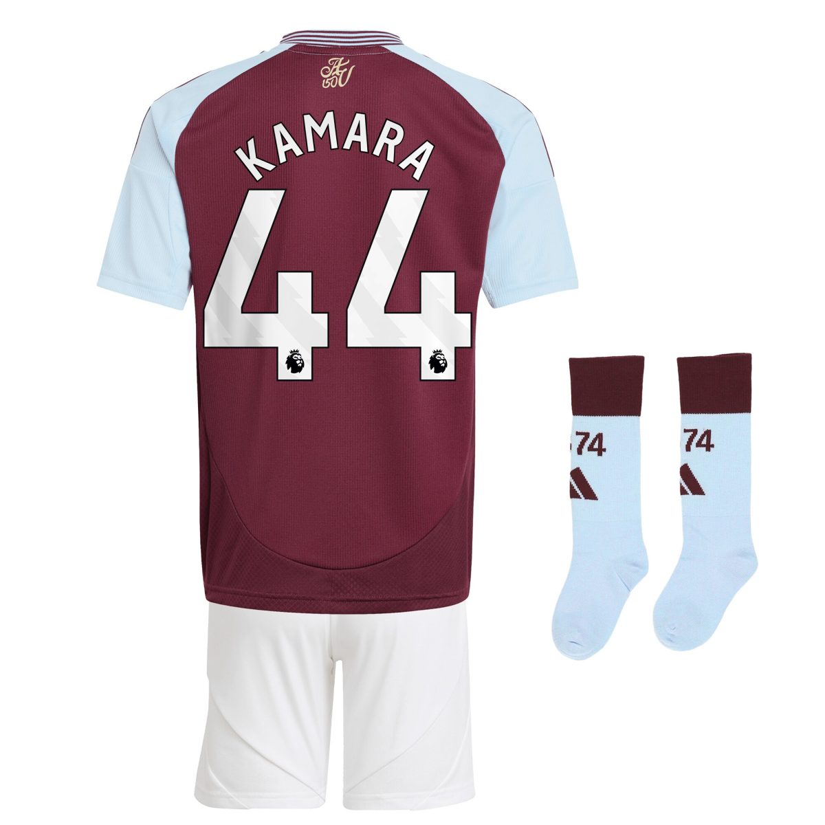 aston villa adidas home mini kit 2024-25 with kamara 44 printing Collection - Official Aston Villa Kits
