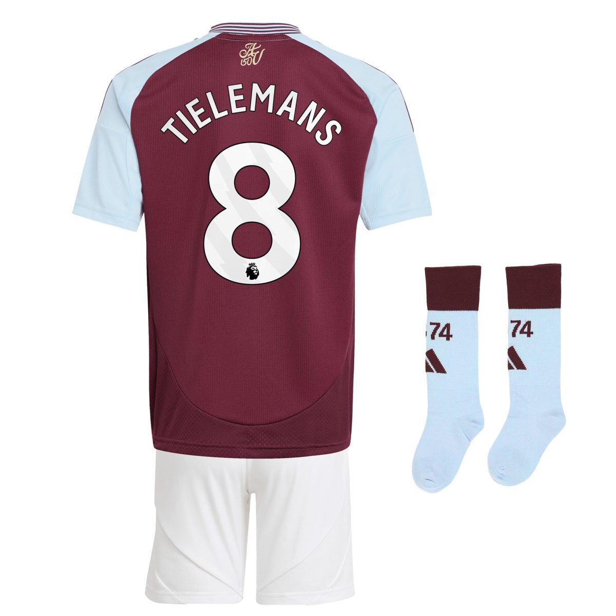 aston villa adidas home mini kit 2024-25 with tielemans 8 printing Collection - Official Aston Villa Kits