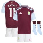 aston villa adidas home mini kit 2024-25 with watkins 11 printing Collection - Official Aston Villa Kits
