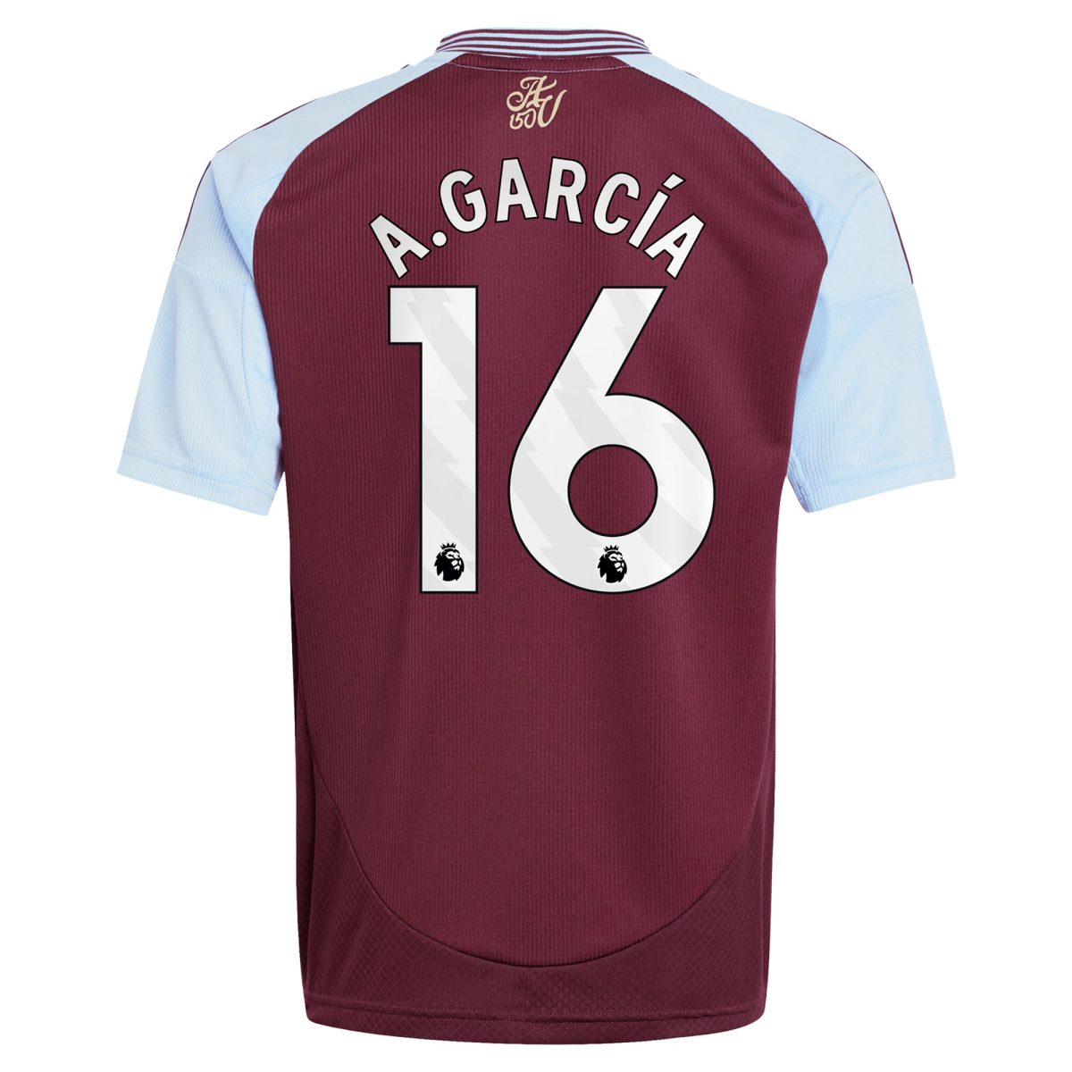 aston villa adidas home shirt 2024-25 – kids with a.garcía 16 printing Collection - Official Aston Villa Kits