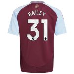 aston villa adidas home shirt 2024-25 – kids with bailey 31 printing Collection - Official Aston Villa Kits