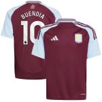 aston villa adidas home shirt 2024-25 – kids with buendia 10 printing Collection - Official Aston Villa Kits