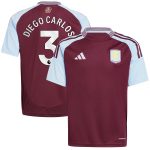 aston villa adidas home shirt 2024-25 – kids with diego carlos 3 printing Collection - Official Aston Villa Kits