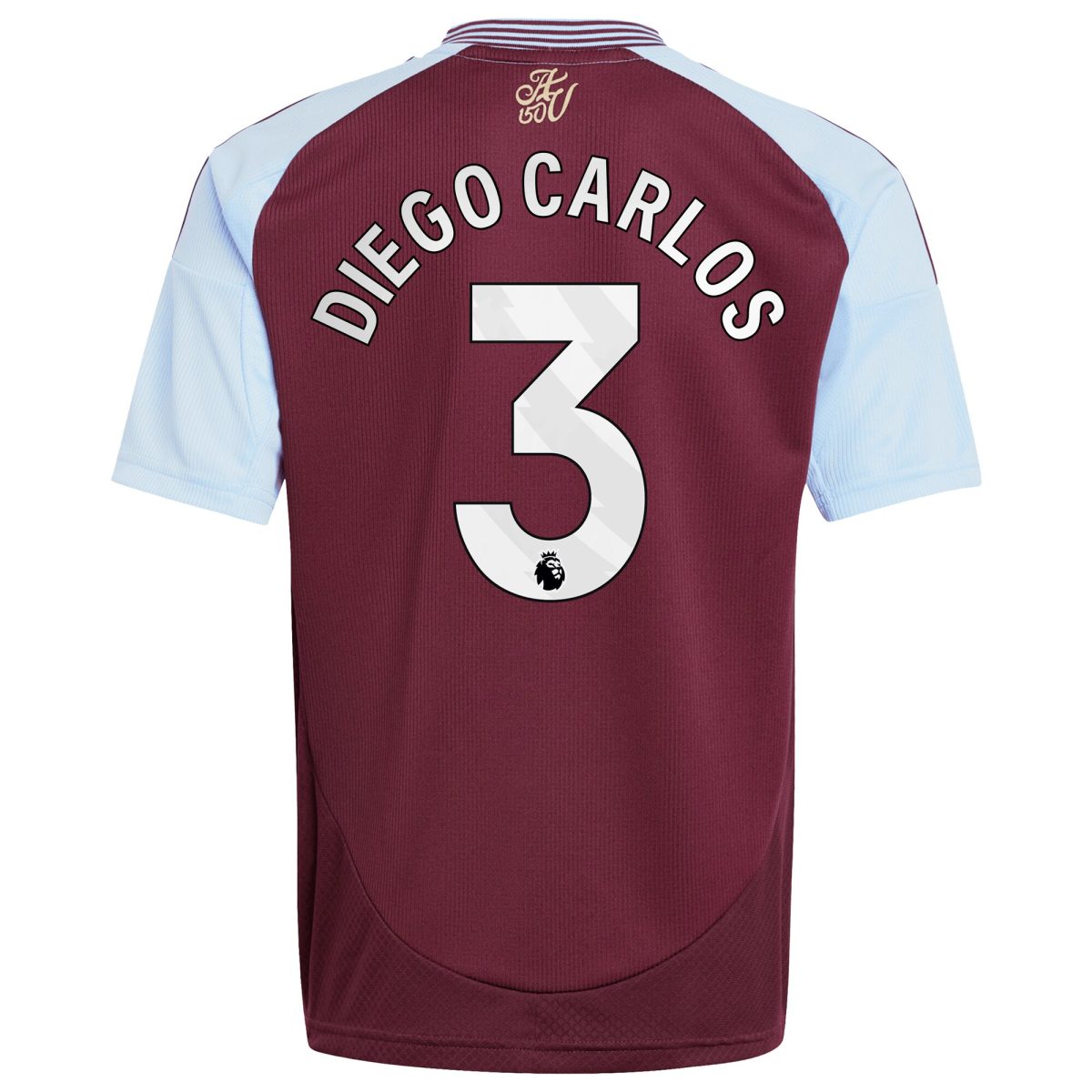 aston villa adidas home shirt 2024-25 – kids with diego carlos 3 printing Collection - Official Aston Villa Kits