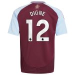 aston villa adidas home shirt 2024-25 – kids with digne 12 printing Collection - Official Aston Villa Kits