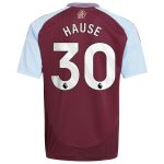 aston villa adidas home shirt 2024-25 – kids with hause 30 printing Collection - Official Aston Villa Kits