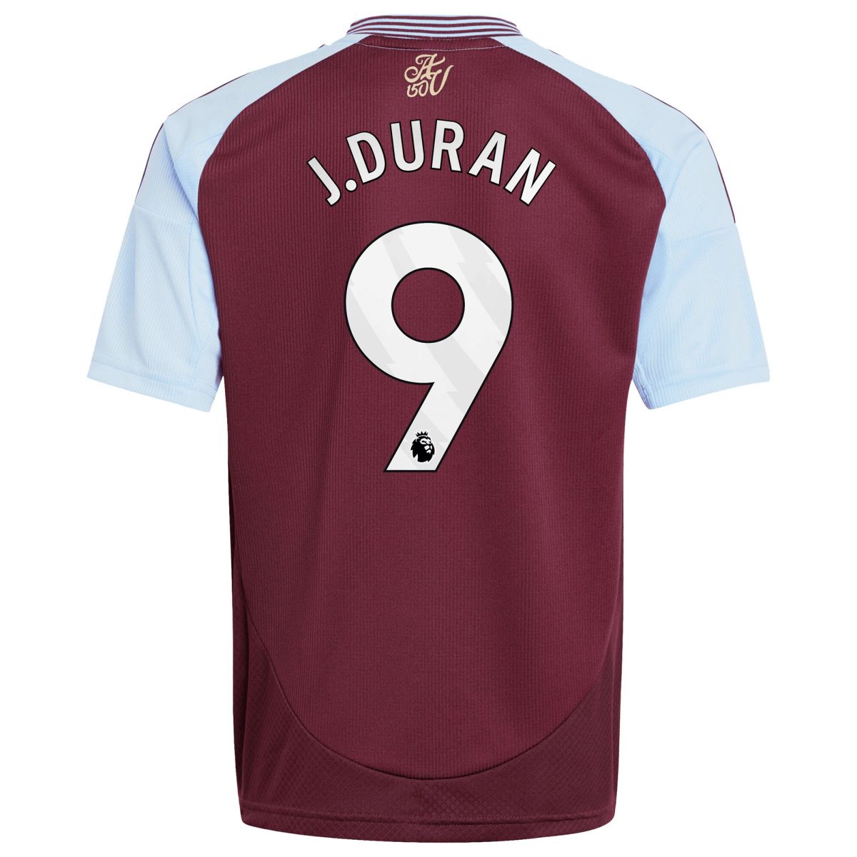 aston villa adidas home shirt 2024-25 – kids with j.duran 9 printing Collection - Official Aston Villa Kits