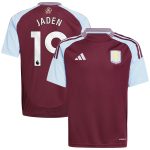 aston villa adidas home shirt 2024-25 – kids with jaden 19 printing Collection - Official Aston Villa Kits