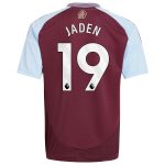 aston villa adidas home shirt 2024-25 – kids with jaden 19 printing Collection - Official Aston Villa Kits