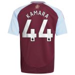aston villa adidas home shirt 2024-25 – kids with kamara 44 printing Collection - Official Aston Villa Kits