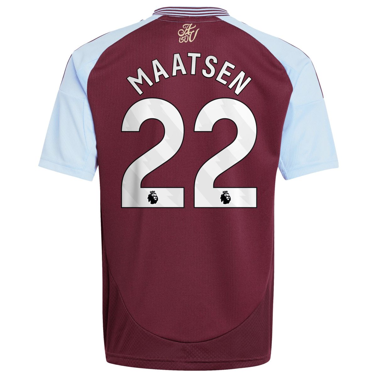 aston villa adidas home shirt 2024-25 – kids with maatsen 22 printing Collection - Official Aston Villa Kits