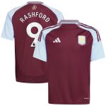 aston villa adidas home shirt 2024-25 – kids with rashford 9 printing Collection - Official Aston Villa Kits